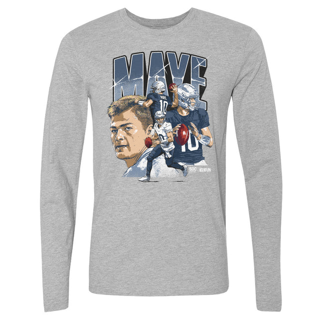 Drake Maye Men's Long Sleeve T-Shirt | 500 LEVEL