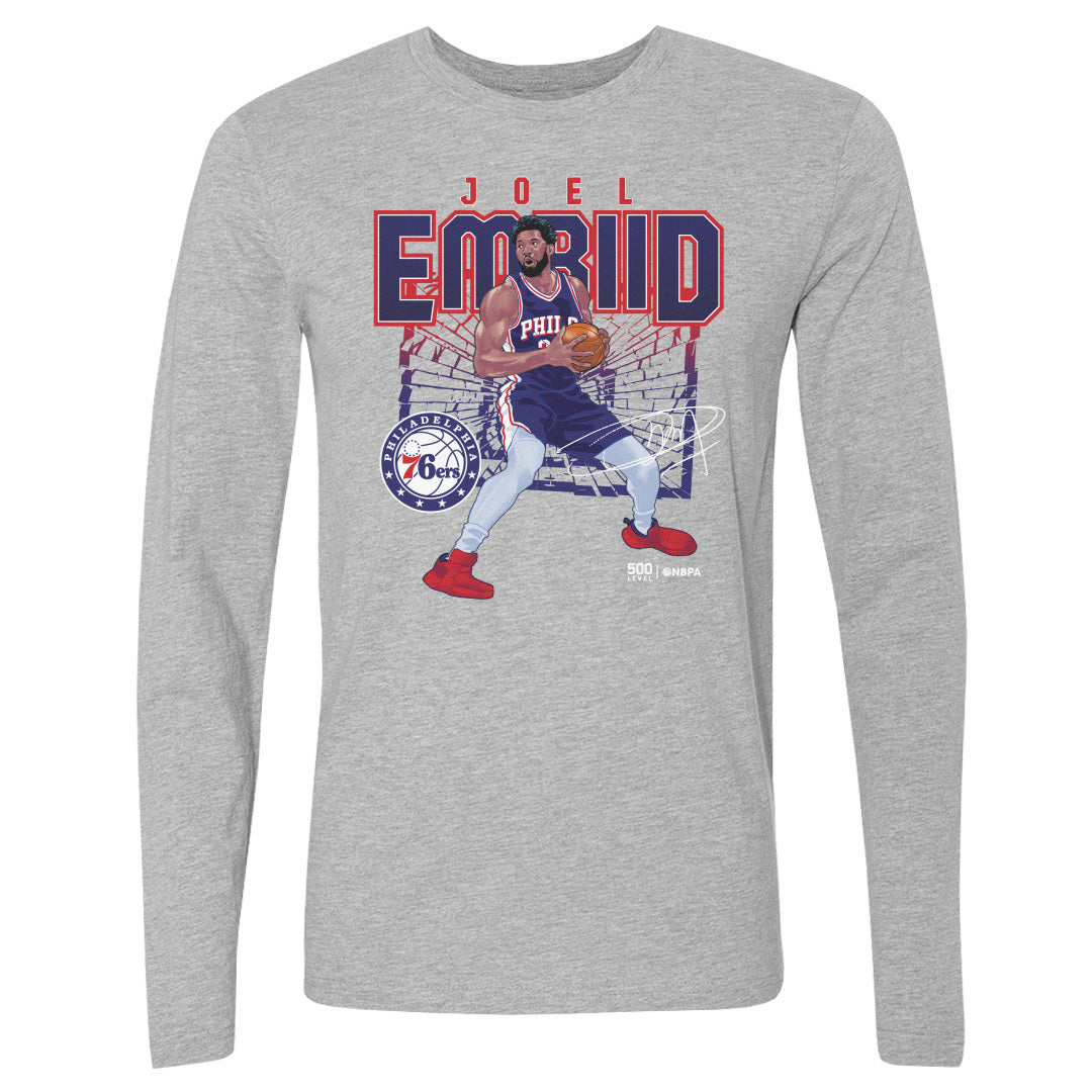 Joel Embiid Men's Long Sleeve T-Shirt | 500 LEVEL