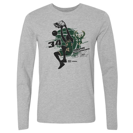 Giannis Antetokounmpo Men's Long Sleeve T-Shirt | 500 LEVEL