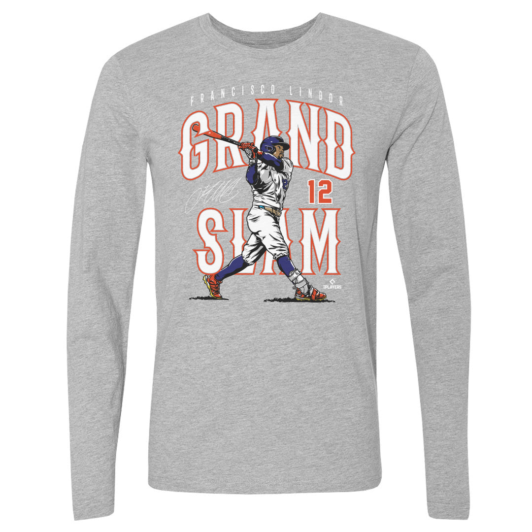 Francisco Lindor Men's Long Sleeve T-Shirt | 500 LEVEL
