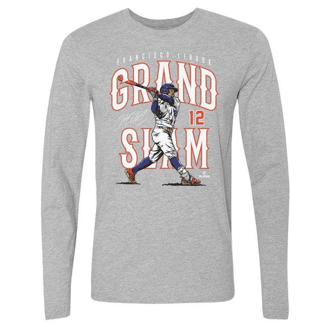 Francisco Lindor Men's Long Sleeve T-Shirt | 500 LEVEL