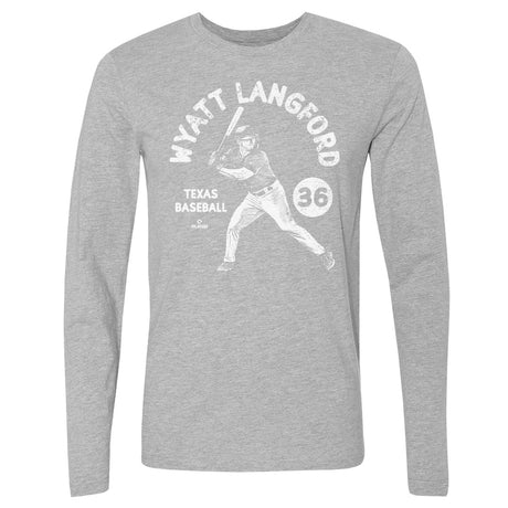 Wyatt Langford Men's Long Sleeve T-Shirt | 500 LEVEL