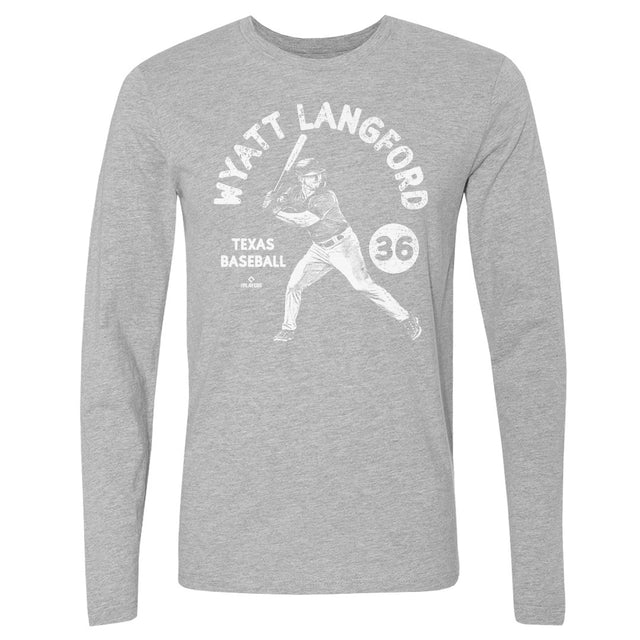 Wyatt Langford Men's Long Sleeve T-Shirt | 500 LEVEL