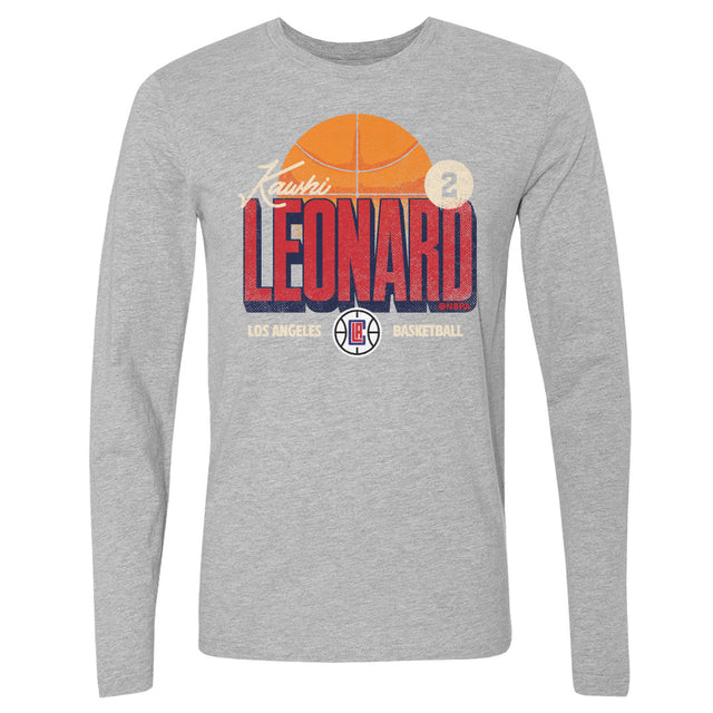 Kawhi Leonard Men's Long Sleeve T-Shirt | 500 LEVEL