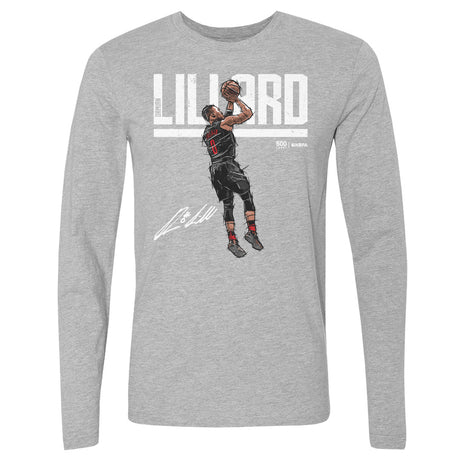 Damian Lillard Men's Long Sleeve T-Shirt | 500 LEVEL