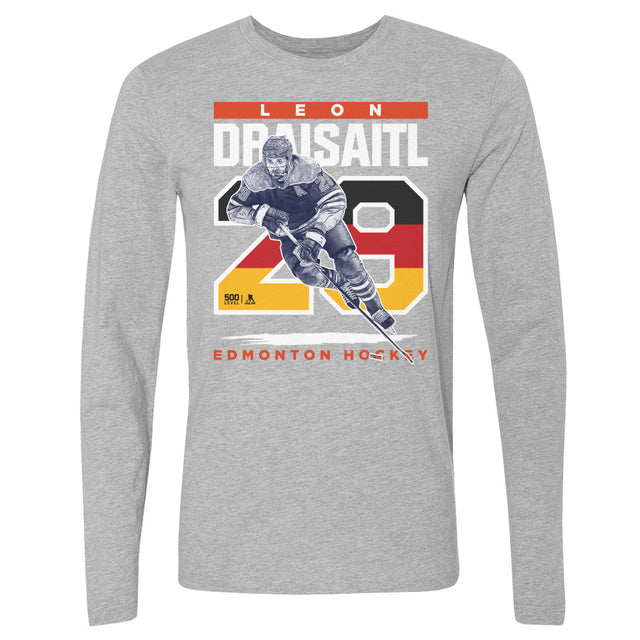 Leon Draisaitl Men's Long Sleeve T-Shirt | 500 LEVEL
