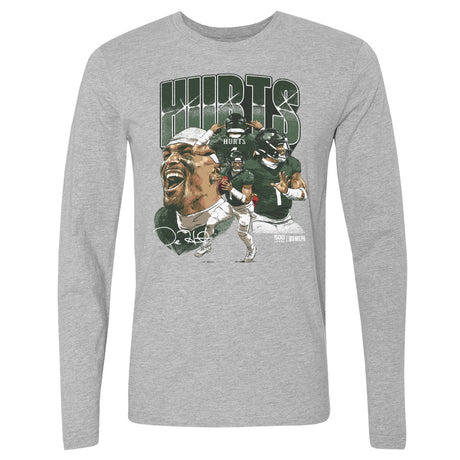 Jalen Hurts Men's Long Sleeve T-Shirt | 500 LEVEL