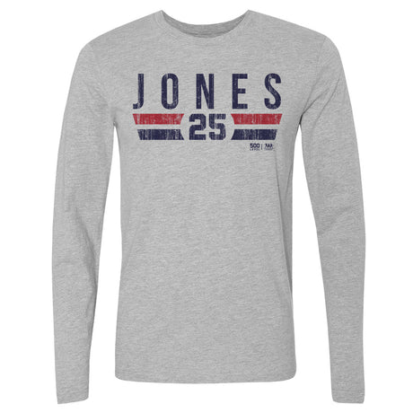 Andruw Jones Men's Long Sleeve T-Shirt | 500 LEVEL