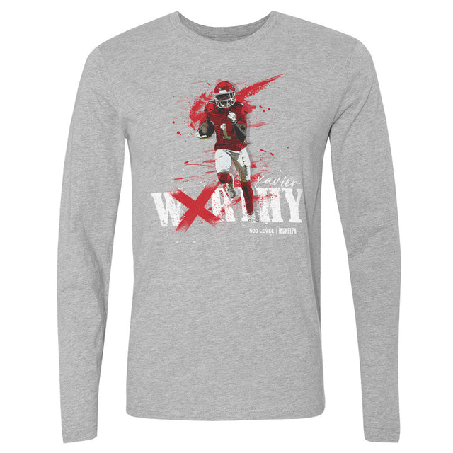Xavier Worthy Men's Long Sleeve T-Shirt | 500 LEVEL