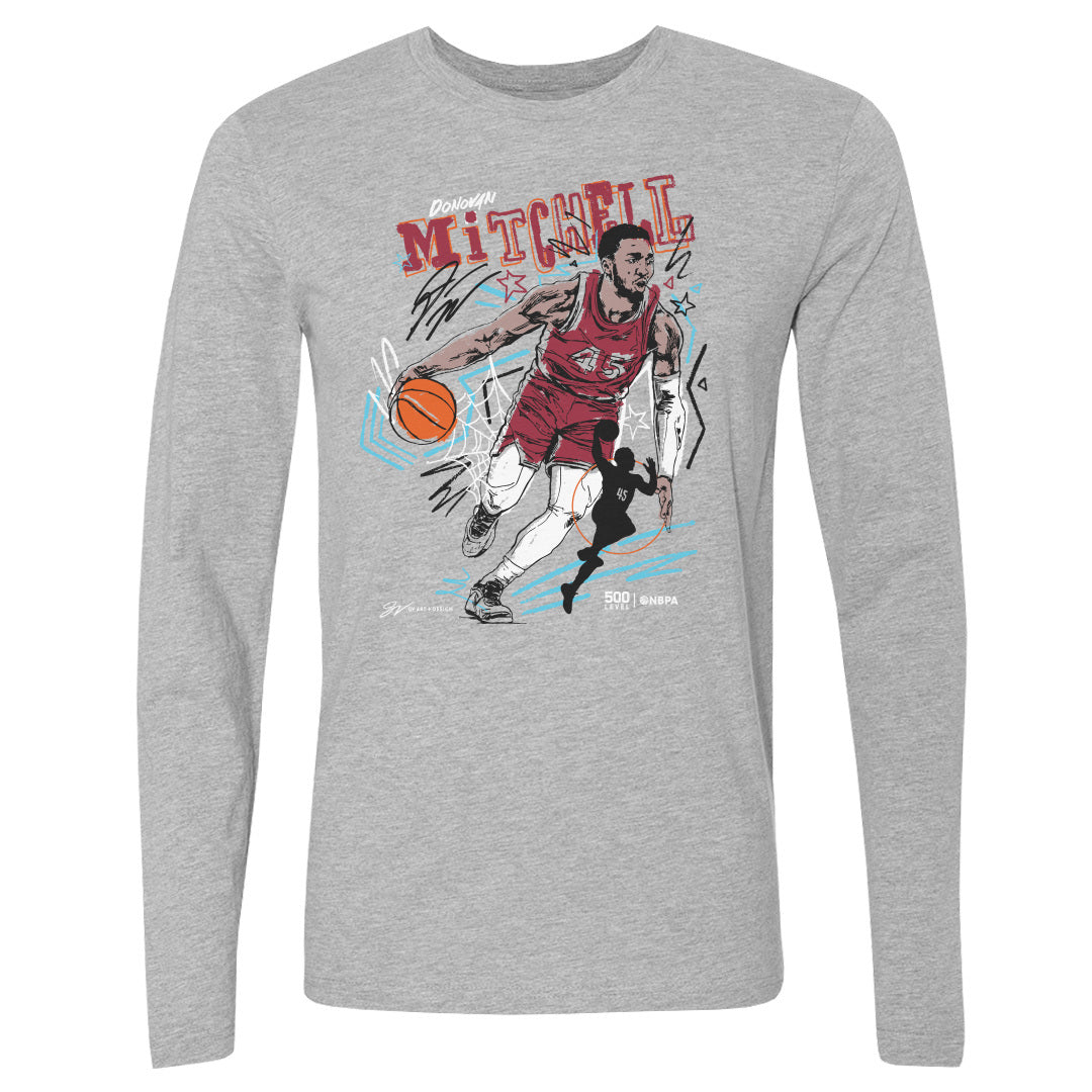 Donovan Mitchell Men's Long Sleeve T-Shirt | 500 LEVEL