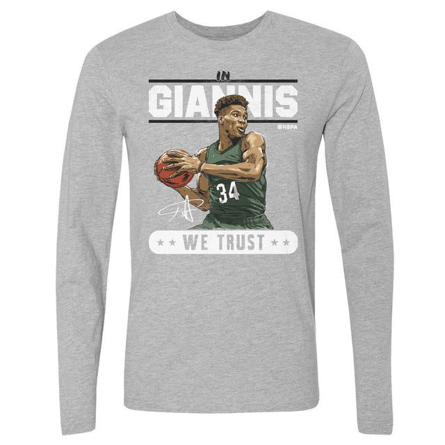 Giannis Antetokounmpo Men's Long Sleeve T-Shirt | 500 LEVEL