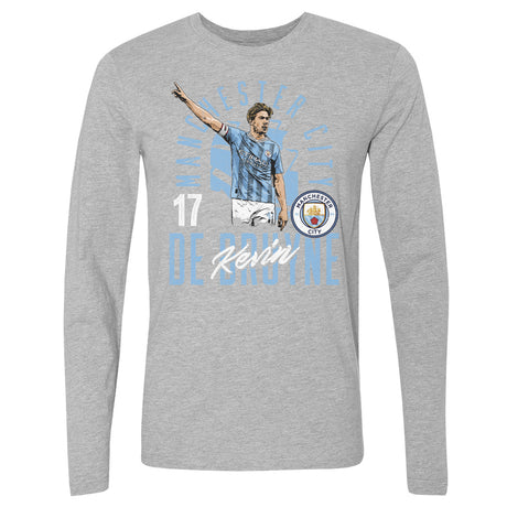 Kevin De Bruyne Men's Long Sleeve T-Shirt | 500 LEVEL