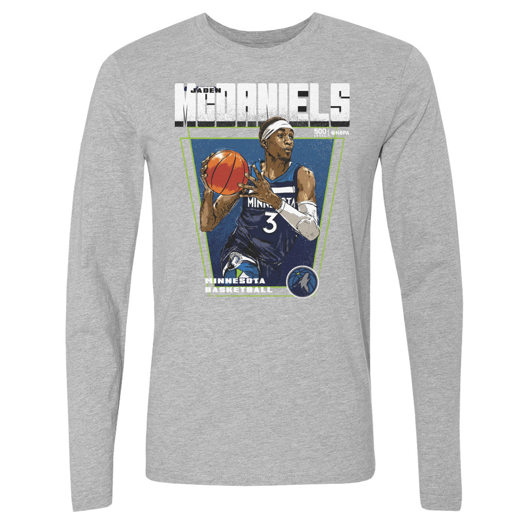 Jaden McDaniels Men's Long Sleeve T-Shirt | 500 LEVEL