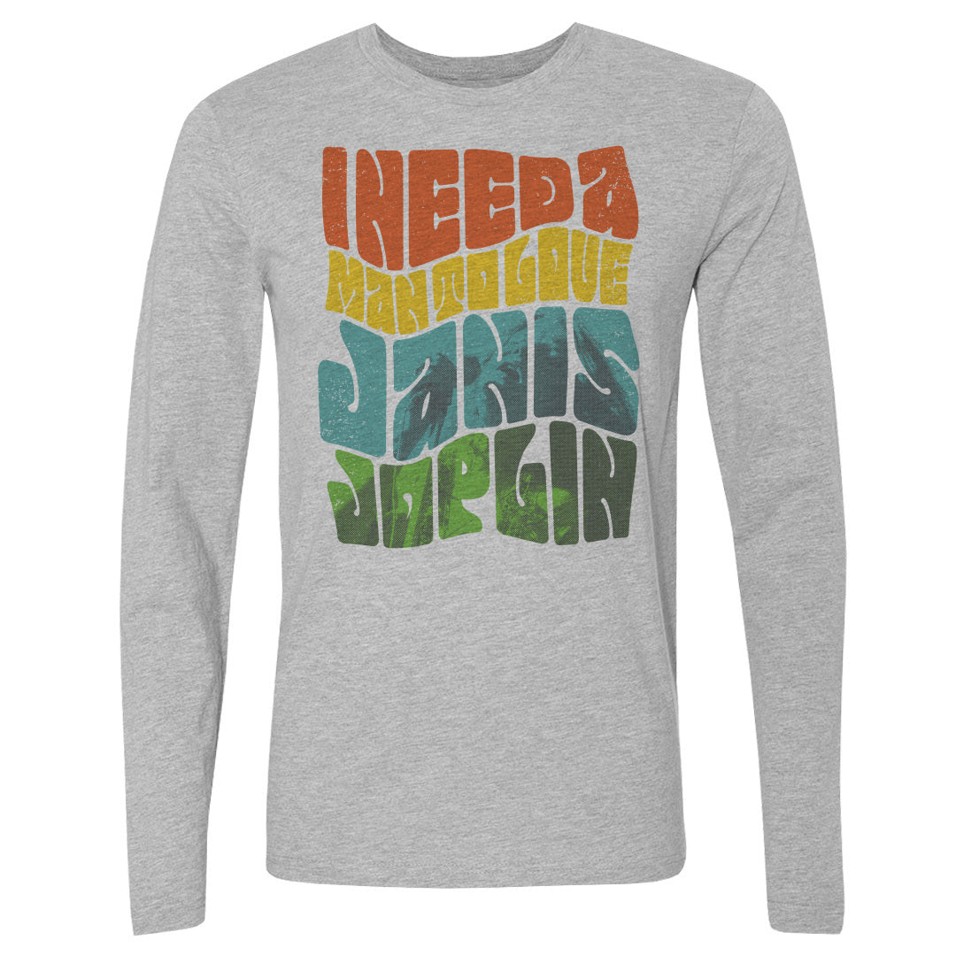 Janis Joplin Men's Long Sleeve T-Shirt | 500 LEVEL