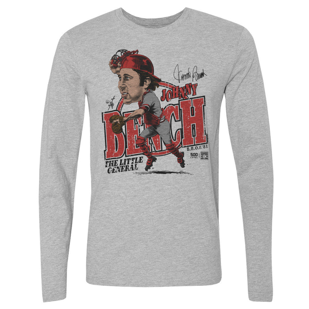 Johnny Bench Men's Long Sleeve T-Shirt | 500 LEVEL