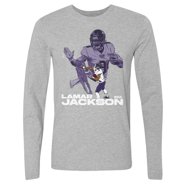 Lamar Jackson Men's Long Sleeve T-Shirt | 500 LEVEL