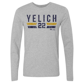 Christian Yelich Men's Long Sleeve T-Shirt | 500 LEVEL
