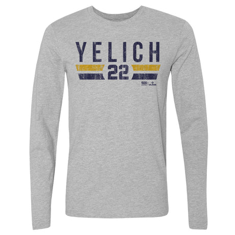 Christian Yelich Men's Long Sleeve T-Shirt | 500 LEVEL