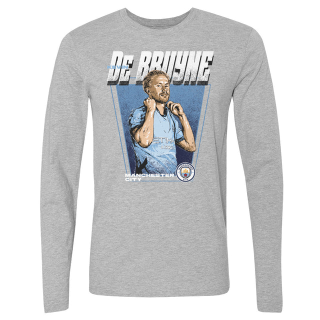 Kevin De Bruyne Men's Long Sleeve T-Shirt | 500 LEVEL