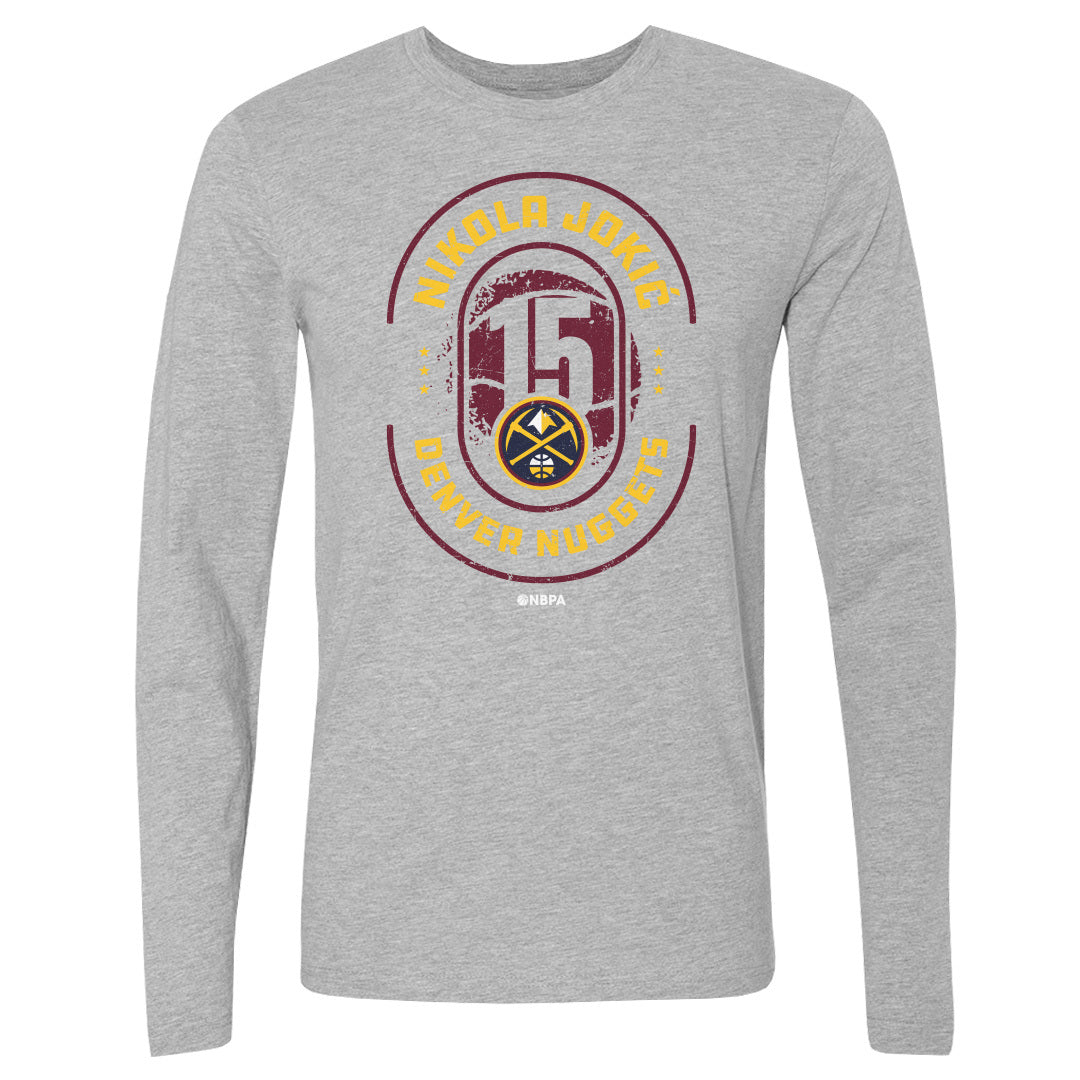 Nikola Jokic Men's Long Sleeve T-Shirt | 500 LEVEL