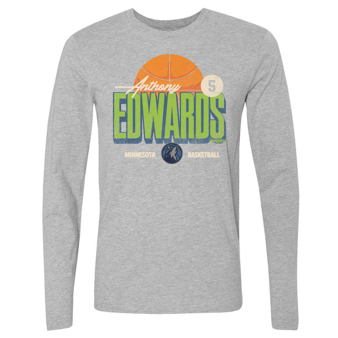 Anthony Edwards Men's Long Sleeve T-Shirt | 500 LEVEL