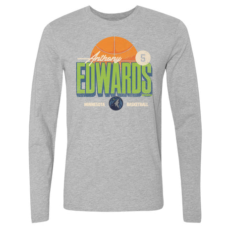 Anthony Edwards Men's Long Sleeve T-Shirt | 500 LEVEL