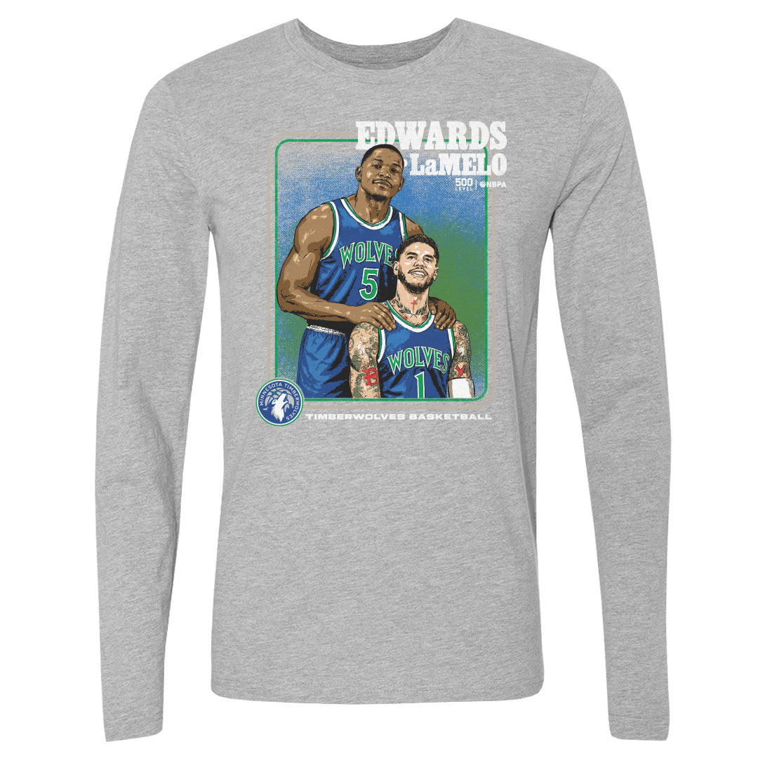 Anthony Edwards Men's Long Sleeve T-Shirt | 500 LEVEL