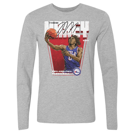 Tyrese Maxey Men's Long Sleeve T-Shirt | 500 LEVEL
