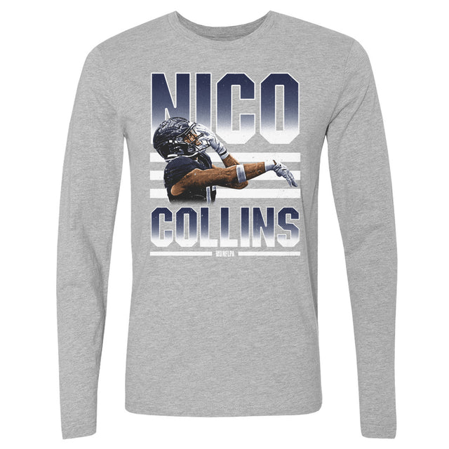 Nico Collins Men's Long Sleeve T-Shirt | 500 LEVEL