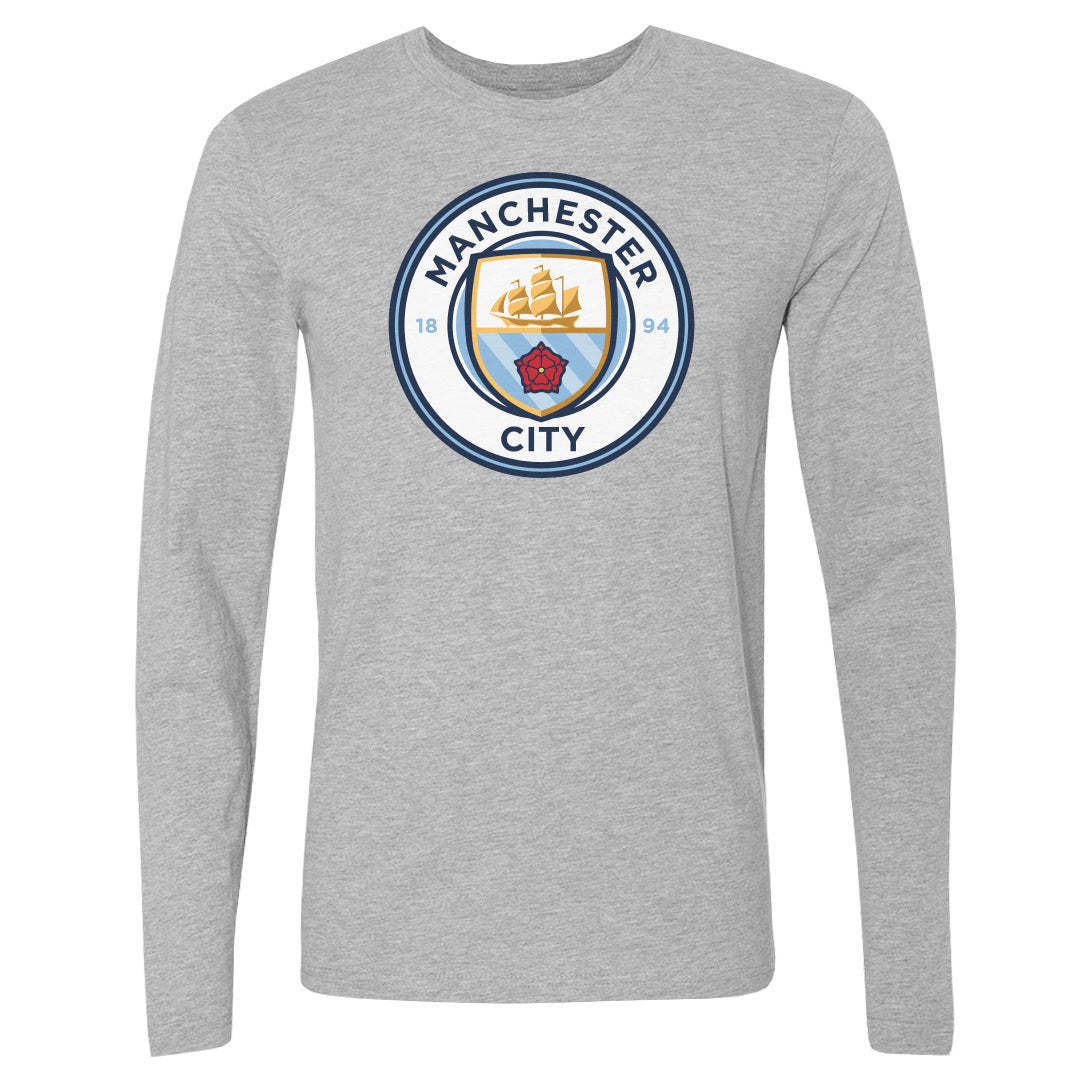 Manchester City Men's Long Sleeve T-Shirt | 500 LEVEL