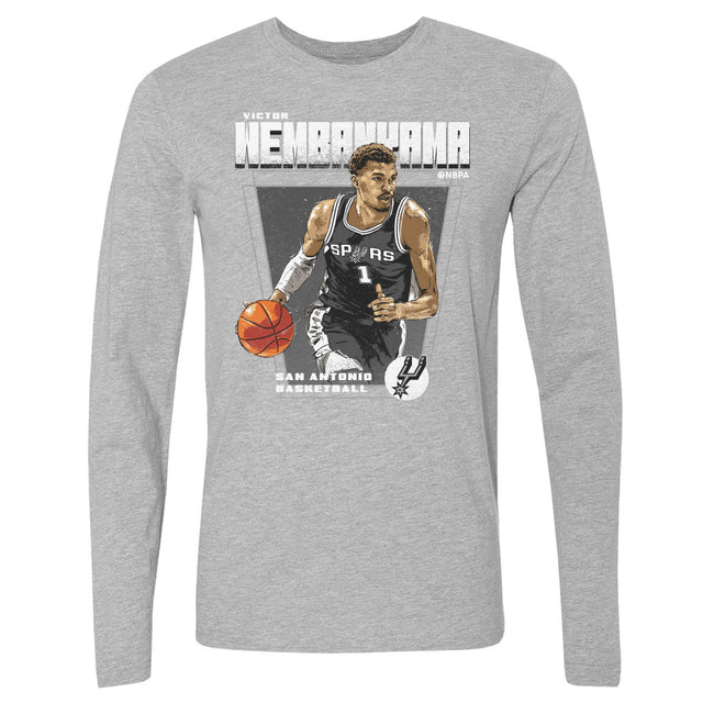 Victor Wembanyama Men's Long Sleeve T-Shirt | 500 LEVEL