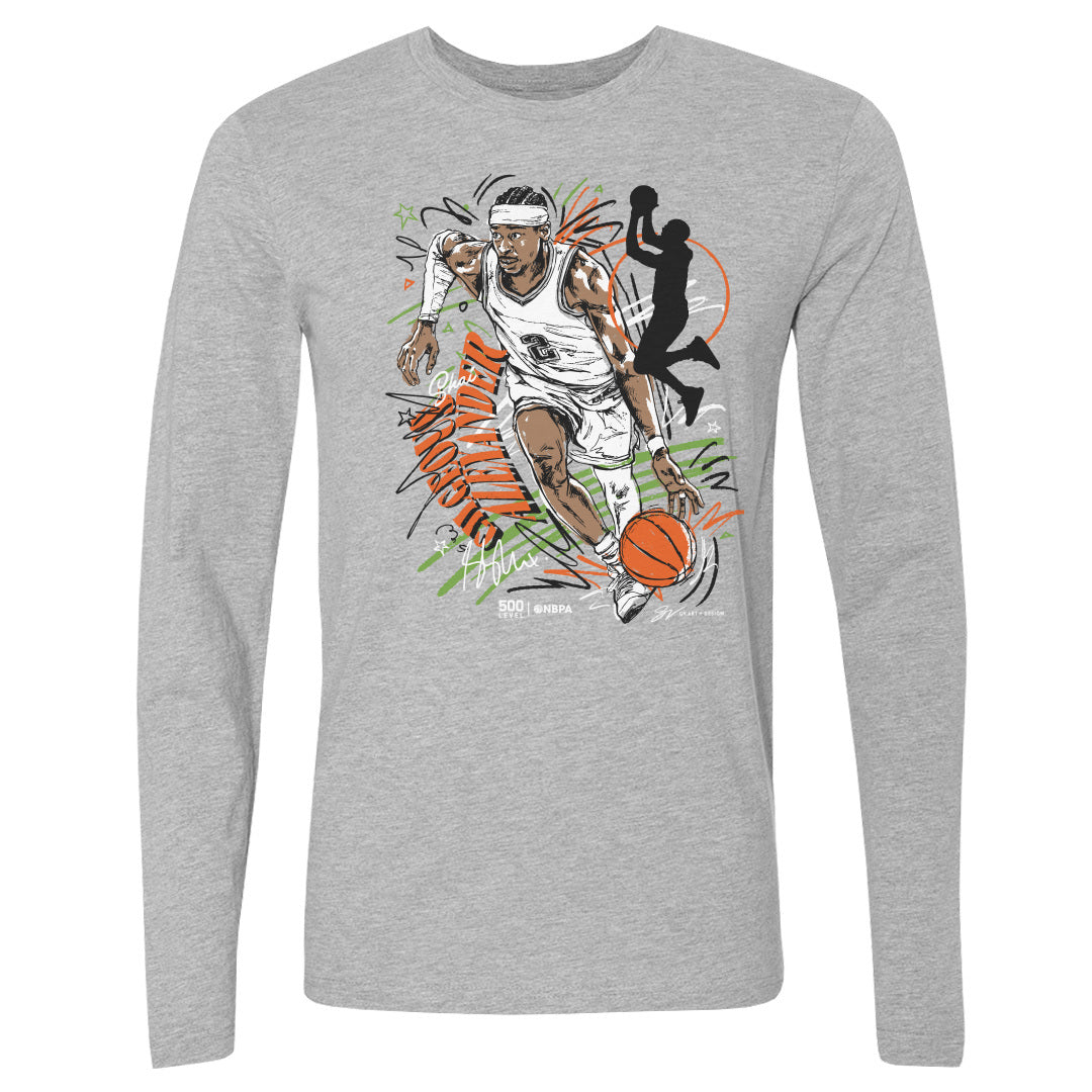 Shai Gilgeous-Alexander Men's Long Sleeve T-Shirt | 500 LEVEL