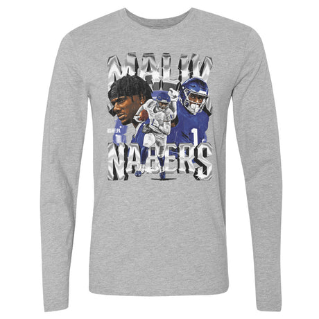 Malik Nabers Men's Long Sleeve T-Shirt | 500 LEVEL