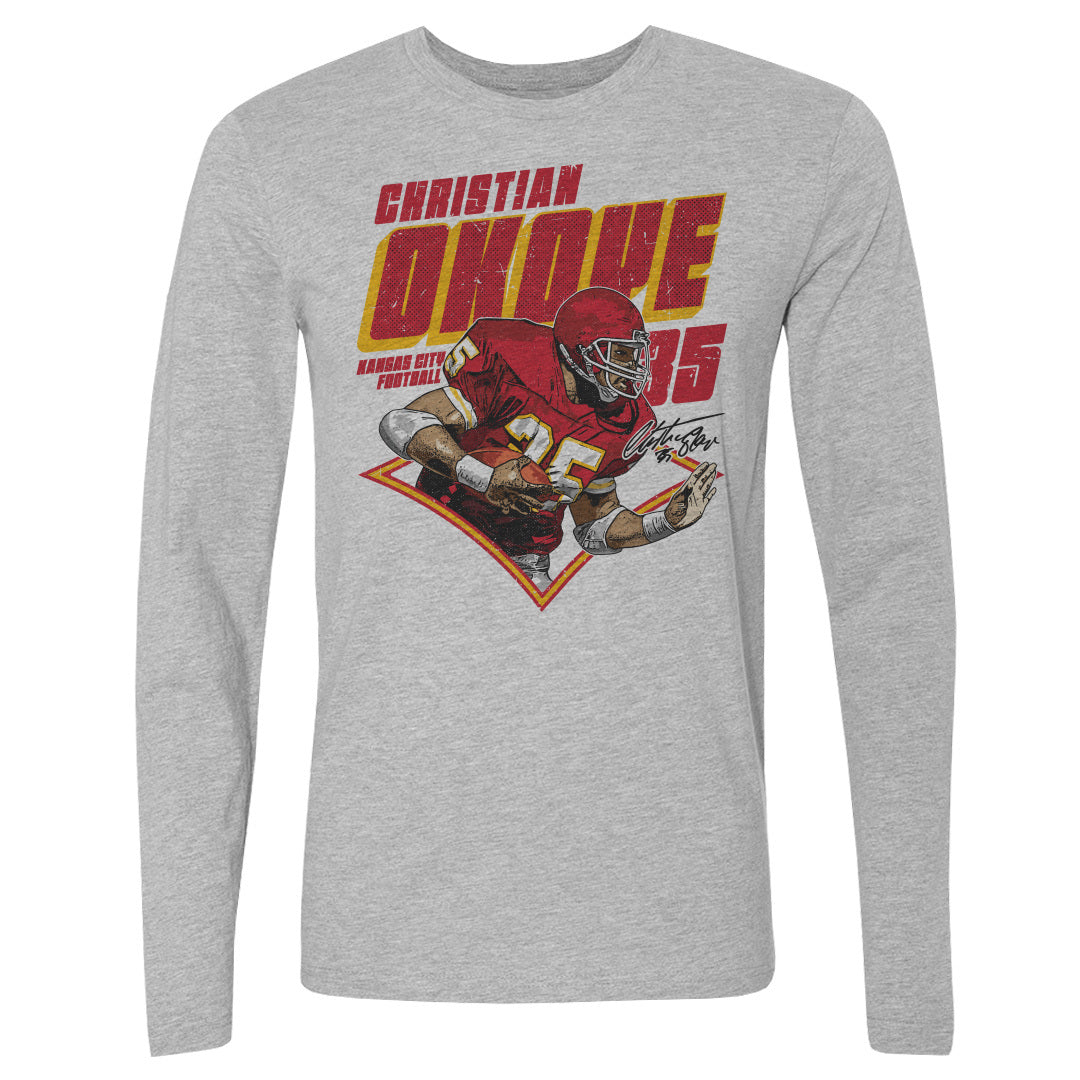 Christian Okoye Men's Long Sleeve T-Shirt | 500 LEVEL