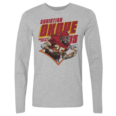 Christian Okoye Men's Long Sleeve T-Shirt | 500 LEVEL