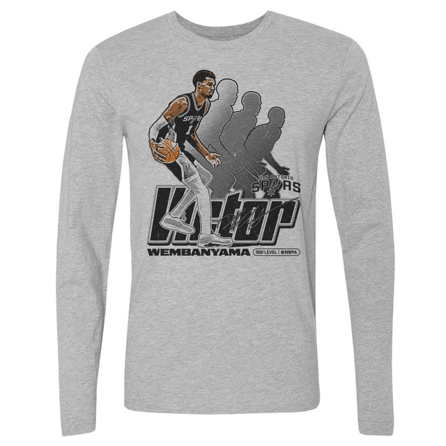 Victor Wembanyama Men's Long Sleeve T-Shirt | 500 LEVEL