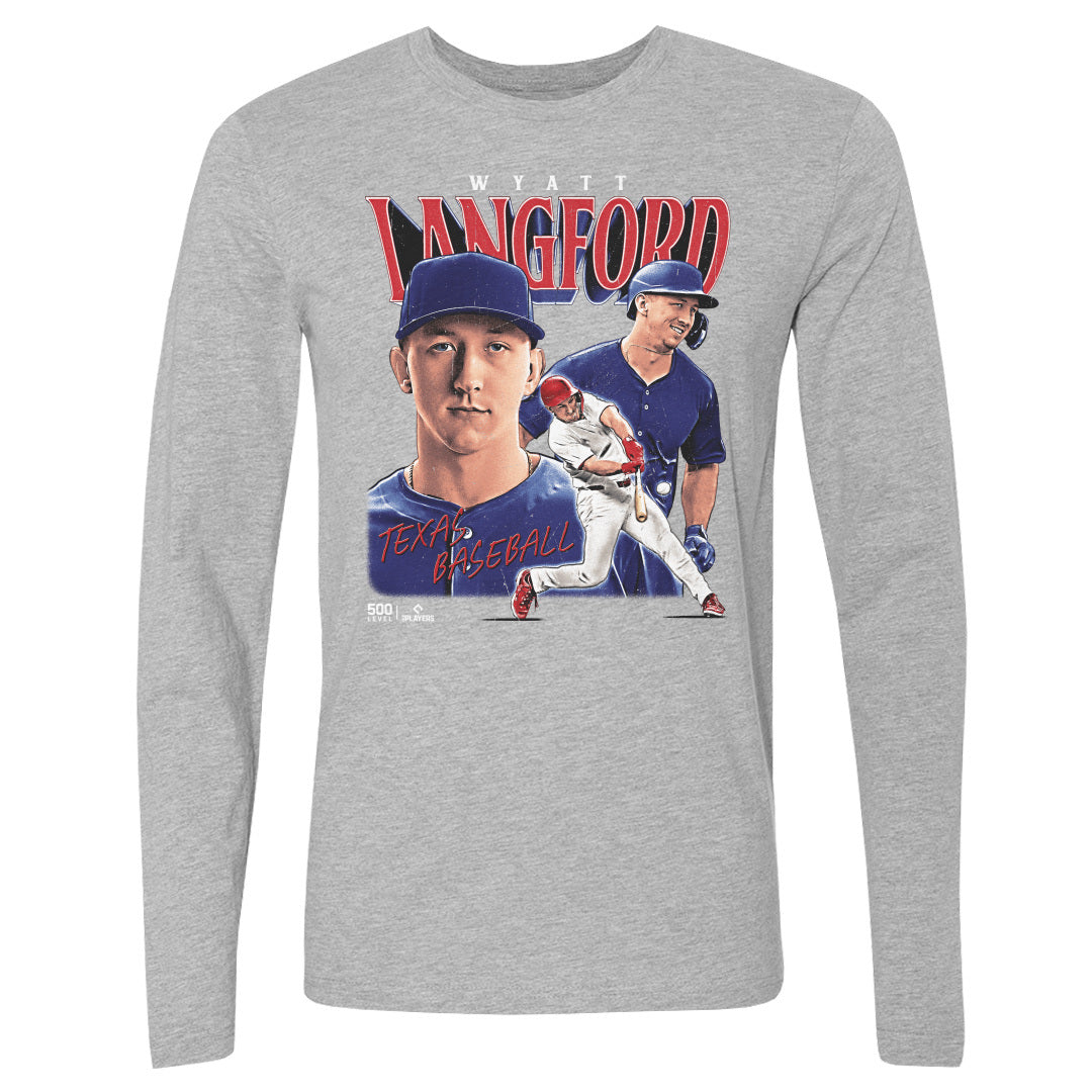 Wyatt Langford Men's Long Sleeve T-Shirt | 500 LEVEL