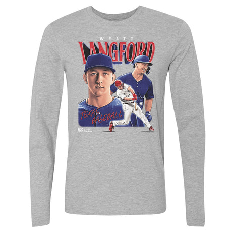 Wyatt Langford Men's Long Sleeve T-Shirt | 500 LEVEL