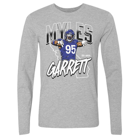 Myles Garrett Men's Long Sleeve T-Shirt | 500 LEVEL