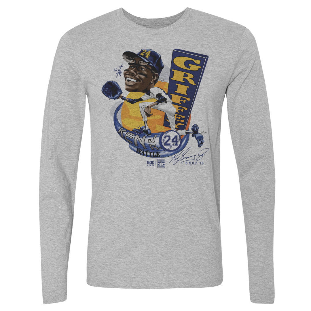 Ken Griffey Jr. Men's Long Sleeve T-Shirt | 500 LEVEL