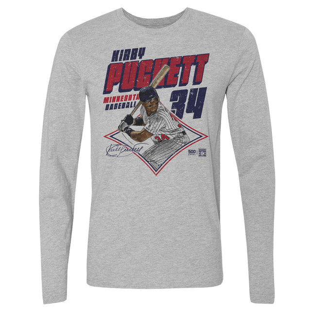 Kirby Puckett Men's Long Sleeve T-Shirt | 500 LEVEL