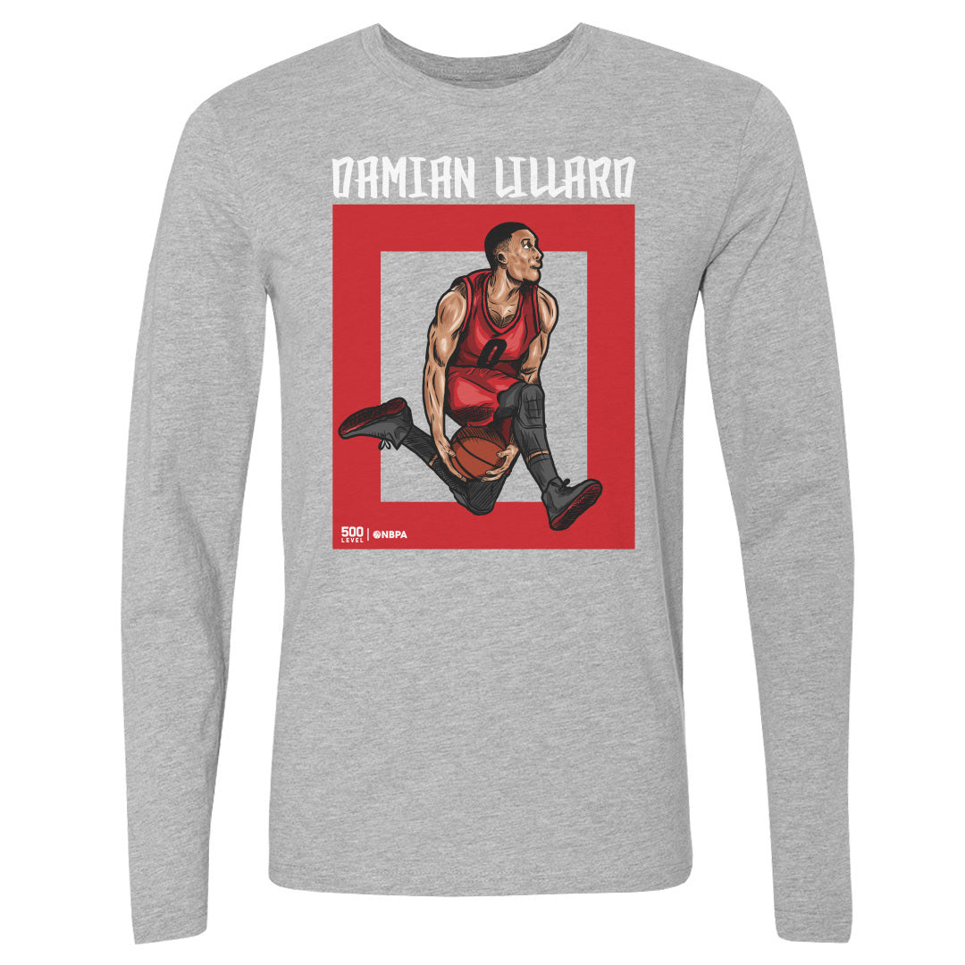 Damian Lillard Men's Long Sleeve T-Shirt | 500 LEVEL