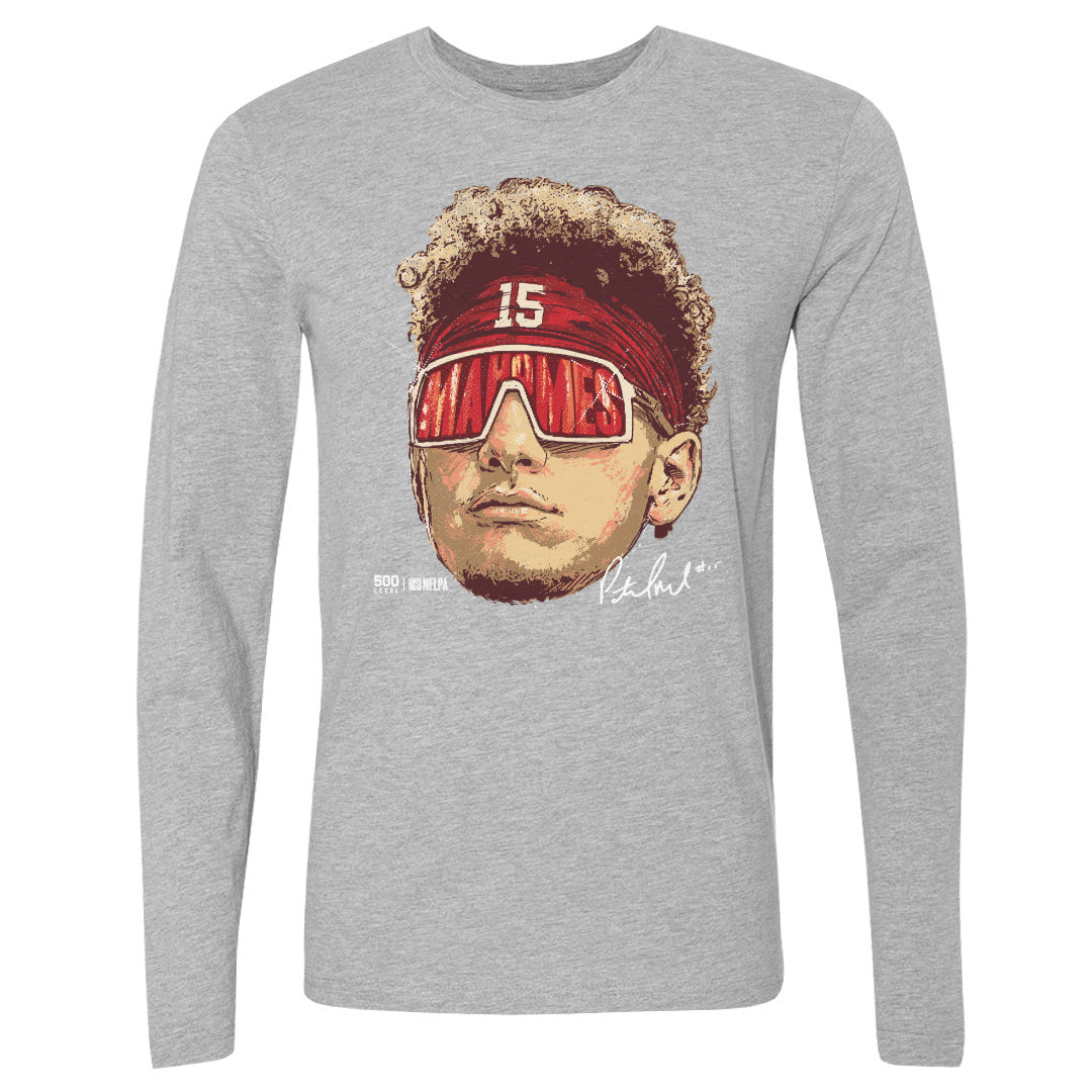 Patrick Mahomes Men's Long Sleeve T-Shirt | 500 LEVEL