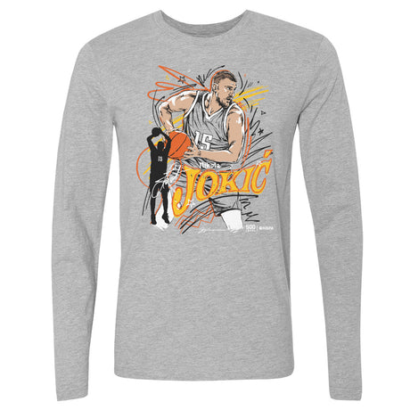 Nikola Jokic Men's Long Sleeve T-Shirt | 500 LEVEL