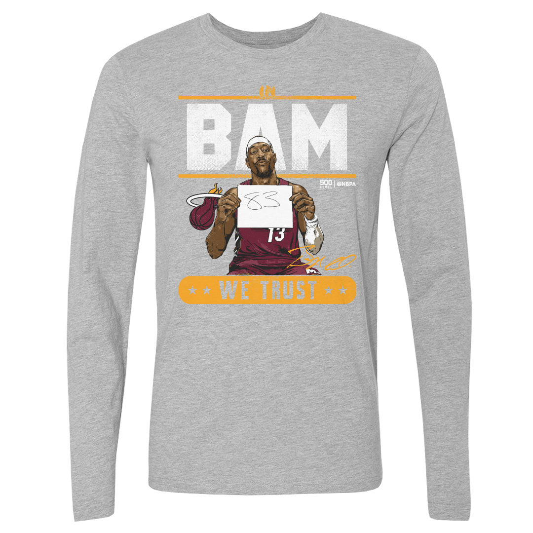 Bam Adebayo Men's Long Sleeve T-Shirt | 500 LEVEL