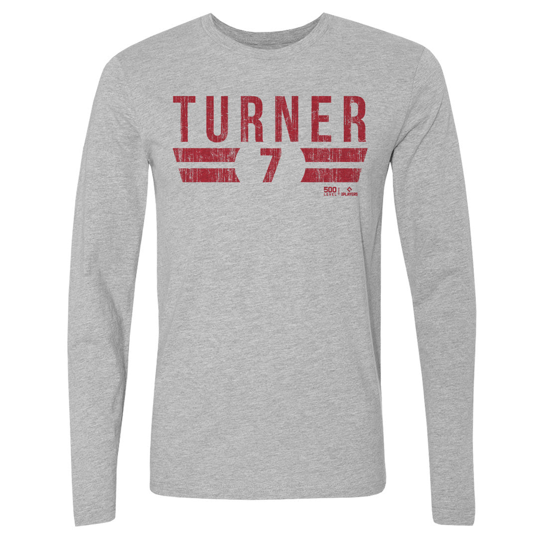 Trea Turner Men's Long Sleeve T-Shirt | 500 LEVEL