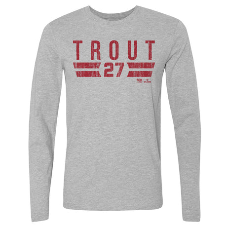 Mike Trout Men's Long Sleeve T-Shirt | 500 LEVEL
