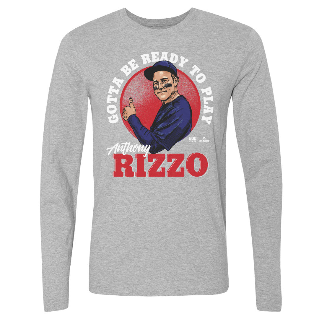 Anthony Rizzo Men's Long Sleeve T-Shirt | 500 LEVEL