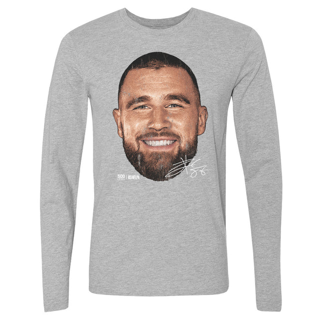 Travis Kelce Men's Long Sleeve T-Shirt | 500 LEVEL