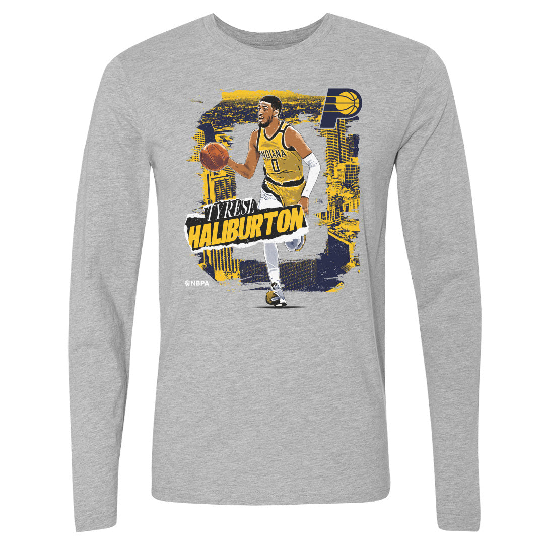 Tyrese Haliburton Men's Long Sleeve T-Shirt | 500 LEVEL